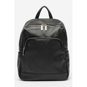 Rucsac din piele ecologica cu buzunare multiple