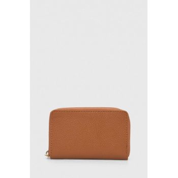 Answear Lab portofel de piele femei, culoarea maro