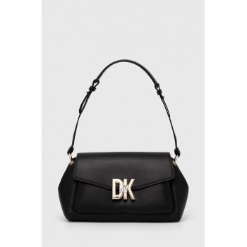 Dkny poseta de piele culoarea negru