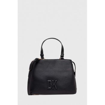 Dkny poseta de piele culoarea negru