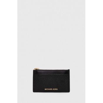 MICHAEL Michael Kors carcasa din piele culoarea negru