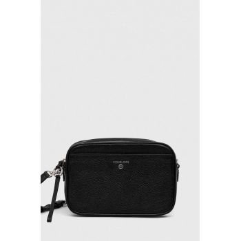 MICHAEL Michael Kors poseta de piele culoarea negru