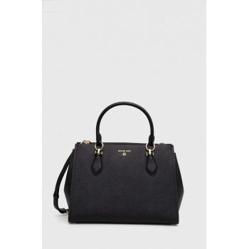 MICHAEL Michael Kors poseta de piele culoarea negru