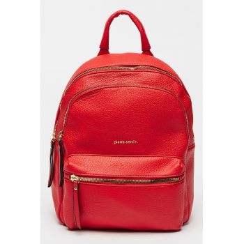 Rucsac de piele ecologica cu buzunare multiple