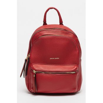 Rucsac de piele ecologica cu buzunare multiple