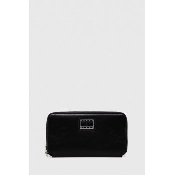 Tommy Jeans portofel femei, culoarea negru