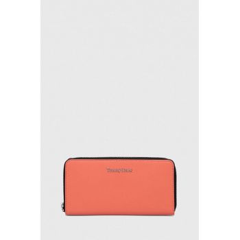 Tommy Jeans portofel femei, culoarea portocaliu