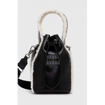 Tommy Jeans poseta culoarea negru