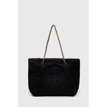 Tory Burch poseta culoarea negru de firma originala