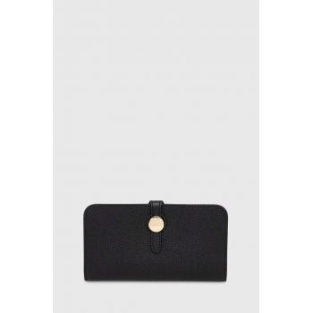 Answear Lab portofel de piele femei, culoarea negru