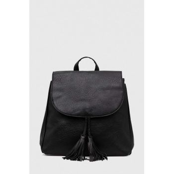 Answear Lab rucsac femei, culoarea negru, mic, neted