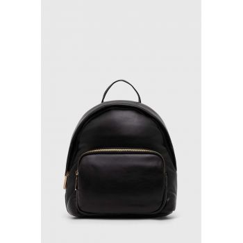 Answear Lab rucsac femei, culoarea negru, mic, neted