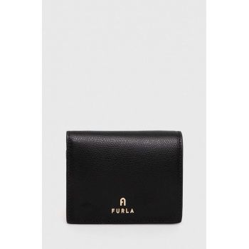 Furla portofel de piele femei, culoarea negru