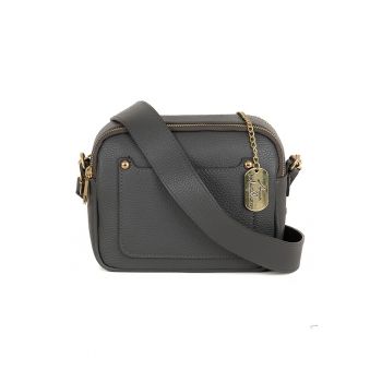 Geanta crossbody din piele cu bareta detasabila
