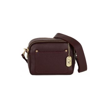 Geanta crossbody din piele cu bareta detasabila