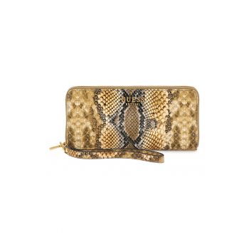 Portofel cu model piele de sarpe si fermoar Laurel