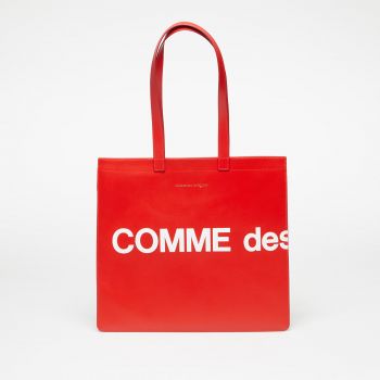 Comme des Garçons Huge Logo Tote Bag Red de firma originala