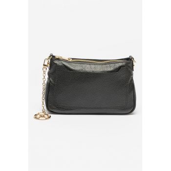 Geanta crossbody din piele cu bareta detasabila