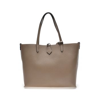 Geanta shopper de piele cu etui detasabil