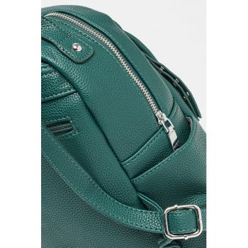 Rucsac de piele ecologica cu buzunare exterioare