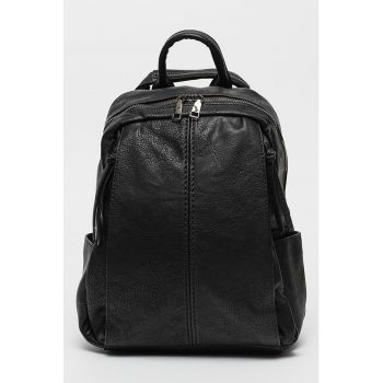 Rucsac de piele ecologica cu buzunare multiple