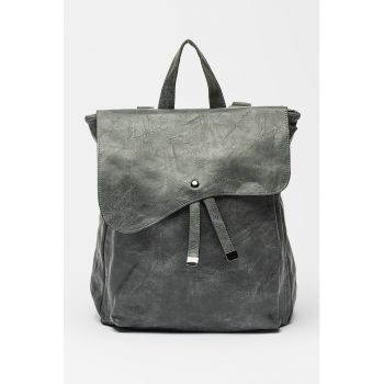 Rucsac de piele ecologica cu buzunare multiple