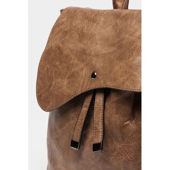 Rucsac de piele ecologica cu buzunare multiple