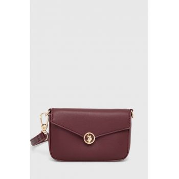 U.S. Polo Assn. poseta culoarea bordo