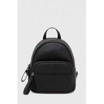 Answear Lab ghiozdan de piele femei, culoarea negru, mic, neted