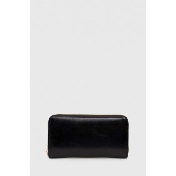 Answear Lab portofel de piele femei, culoarea negru