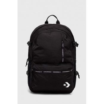 Converse rucsac culoarea negru, mare, cu imprimeu