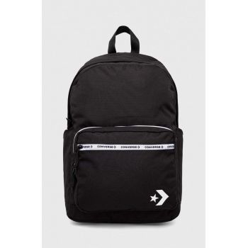 Converse rucsac culoarea negru, mare, cu imprimeu