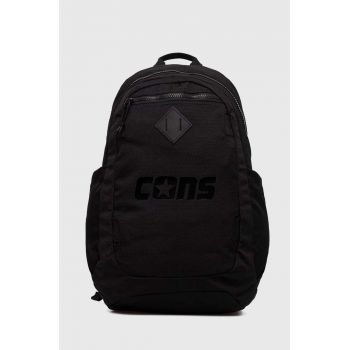 Converse rucsac culoarea negru, mare, cu imprimeu