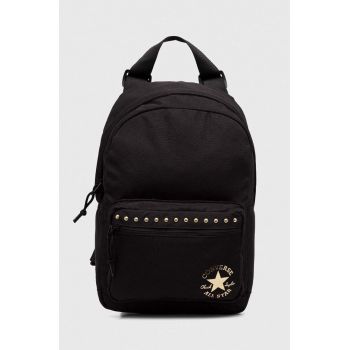 Converse rucsac culoarea negru, mic, neted