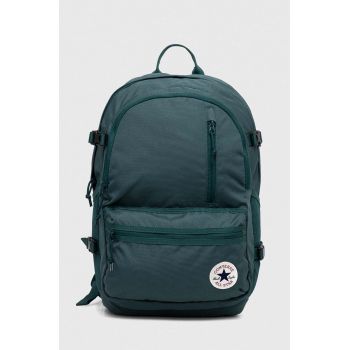 Converse rucsac culoarea verde, mare, neted