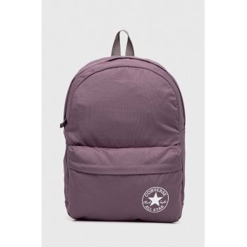 Converse rucsac culoarea violet, mare, neted ieftin