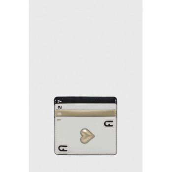 Furla carcasa din piele culoarea gri