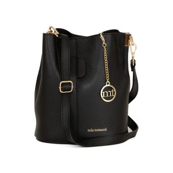 Geanta bucket de piele