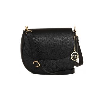 Geanta crossbody de piele cu clapa