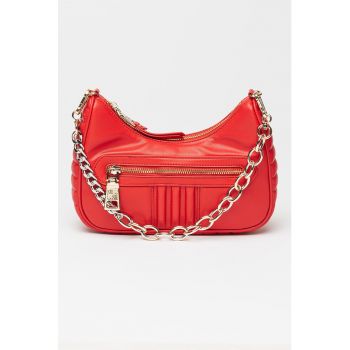 Geanta crossbody de piele ecologica cu maner de lant Steam
