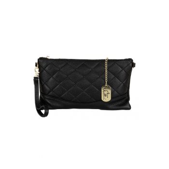 Geanta crossbody matlasata din piele