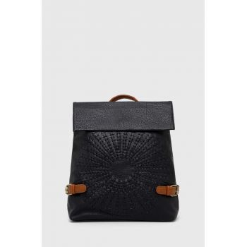 Medicine rucsac femei, culoarea negru, mare, cu imprimeu
