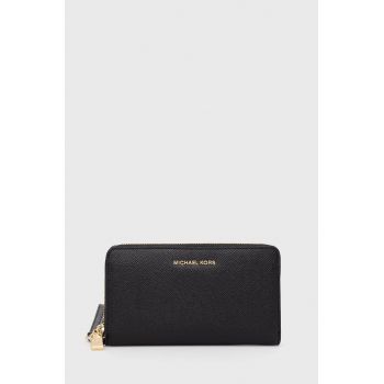 MICHAEL Michael Kors portofel de piele femei, culoarea negru
