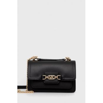 MICHAEL Michael Kors poseta de piele culoarea negru ieftina