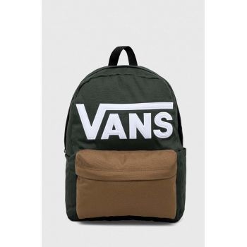 Vans rucsac culoarea verde, mare, cu imprimeu