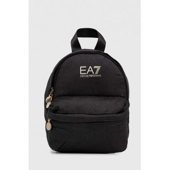 EA7 Emporio Armani rucsac femei, culoarea negru, mic, modelator