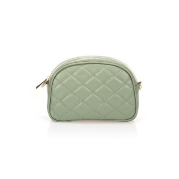 Geanta crossbody de piele cu aspect matlasat