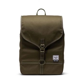 Herschel rucsac Bob Marely culoarea verde, mare, neted ieftin