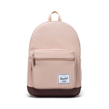 Herschel rucsac Pop Quiz Backpack culoarea bej, mare, neted