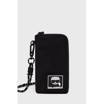Karl Lagerfeld carcasa de telefon culoarea negru